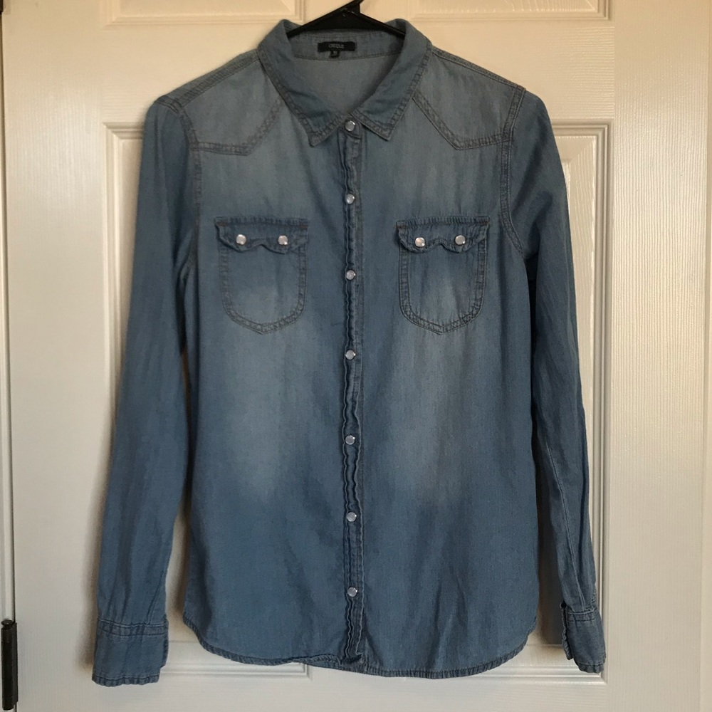 Soft Denim Button-Down